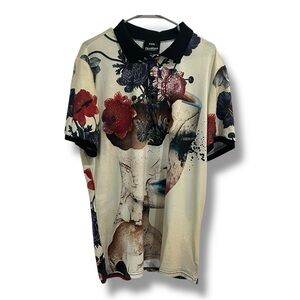 Fresh Hoods Graphic Polo 3XL Broken Beauty Artistic Street wear